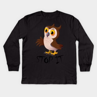 stop it iconic Kids Long Sleeve T-Shirt